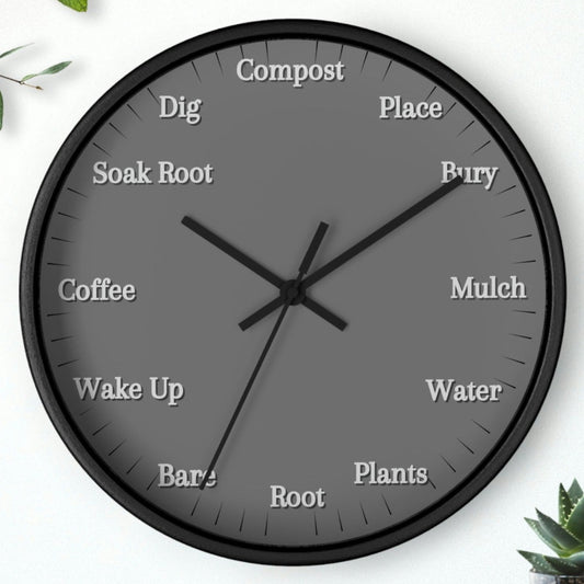 Clock for Covered Outdoor Space The Bare Root of It Garden Clock She Shed Decor Wall Clock