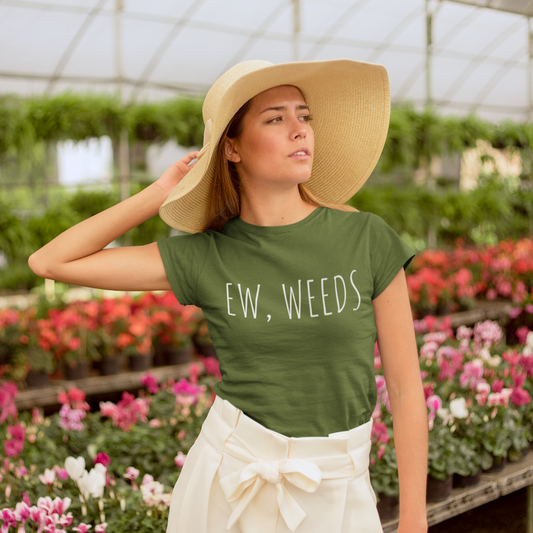 T-Shirt Mom Dad Son EW WEEDS Garden Lover Gardening Tee Tee Soft Unisex Jersey Short Sleeve Tee Gardening T-Shirt